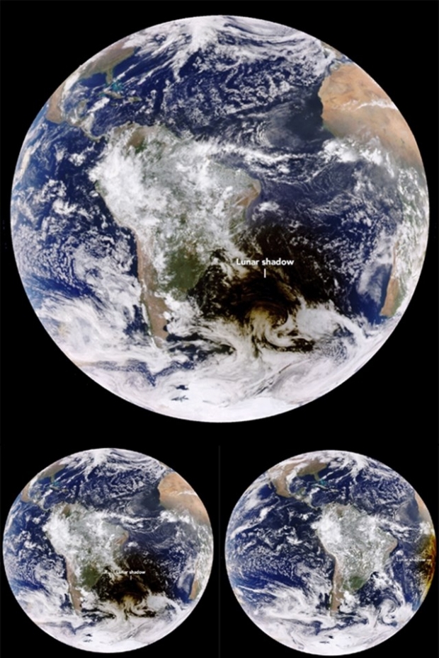 지난 2016년 3월 DSCOVR이 촬영한 금환일식