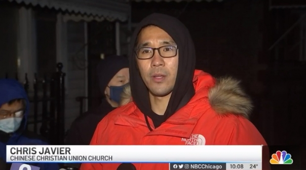 미국 내에 만연한 아시아계 혐오범죄를 비난하는 시카고 중국기독교연합교회 관계자