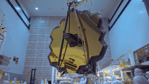 지상에서 실시된 제임스웹 우주망원경 테스트의 모습