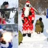 총쏘는 산타?…어린이들과 돌격하는 러시아 군의 크리스마스