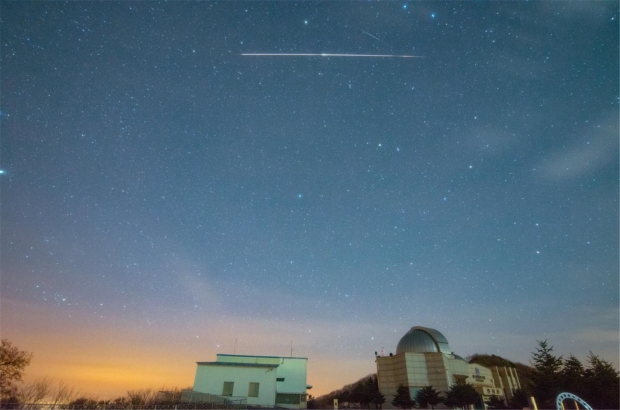 2016년 1월 4일 보현산천문대에서 관측된 사분의자리 유성우의 모습.(사진=한국천문연구원)