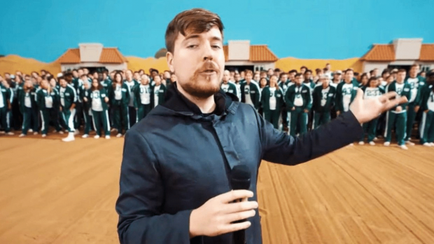 넷플릭스 오리지널 드라마 ‘오징어 게임’을 똑같이 재현한 유튜브 콘텐츠 제작자 지미 도널드슨