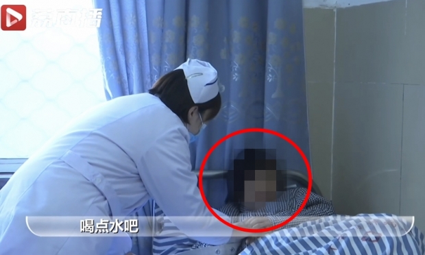 중국 장쑤성에서 치료를 받고 있는 양 씨의 모습이 공개됐다.