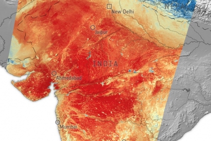 [지구를 보다] 펄펄 끓는 인도…우주에서 본 121년 만의 폭염