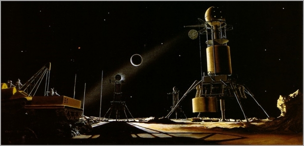 외계행성으로 진출한 인류.(출처: Bonestell LLC reproduction)