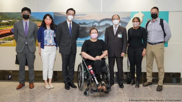 지난해에 이어 올해도 대만을 찾은 태미 덕워스 미국 상원의원. 대만 외교부
