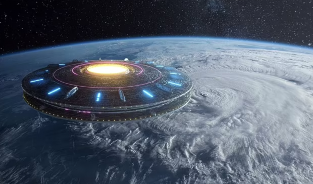 미확인비행현상(UFO 또는 UAP)의 상상도