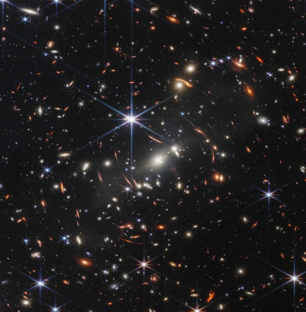 제임스웹 우주망원경이 촬영한 은하단 SMACS 0723. 사진=NASA, ESA, CSA, and STScI