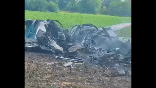 지난 7월 18일 러시아군이 자국 전투기인 수호이(Su)-34를 오인 사격해 격추시킨 현장