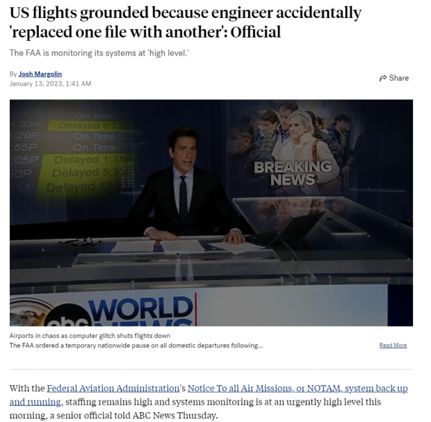 미국 abc뉴스 13일자 보도 캡처