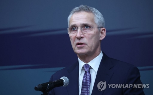 옌스 스톨텐베르그 북대서양조약기구(NATO·나토) 사무총장이 30일 강남구 최종현 학술원에서 강연하고 있다. 2023.1.30 연합뉴스