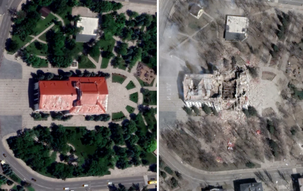 전쟁 초기 잔혹한 민간인 대량 학살이 발생했던 도네츠크주 마리우폴의 달라진 모습