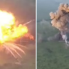 [포착] 러軍, ‘자살 폭탄 탱크’ 출격시켰다 망신…“지뢰 밟고 폭발”(영상)