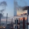 [포착] 시커먼 연기가 활활…드론 공격받은 모스크바 빌딩