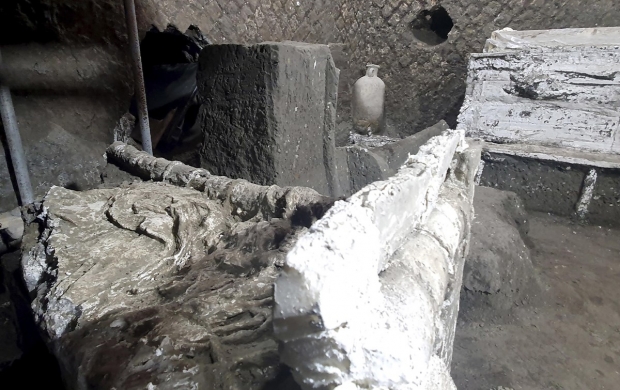 고대 로마 빌라에서 노예가 사용한 것으로 보이는 작은 방의 모습. EPA 연합뉴스