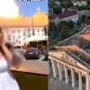 [영상] 사진 촬영하는데 러 미사일 ‘쾅’…우크라 체르니히우의 비극