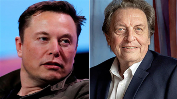 세상에서 가장 부유한 부자로 꼽히는 (왼쪽)일론 머스크 테슬라 회장과 그의 친부 에롤 머스크. 출처 웨이보