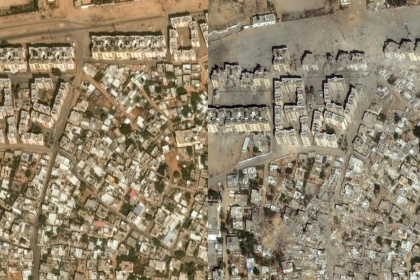 [포착] 처참하게 파괴된 가자지구…위성으로 본 폭격 ‘전과 후’