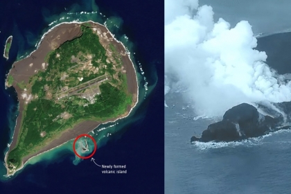 넓어진 日 영토?…화산폭발로 생긴 새 섬 2배로 커졌다 [지구를 보다]