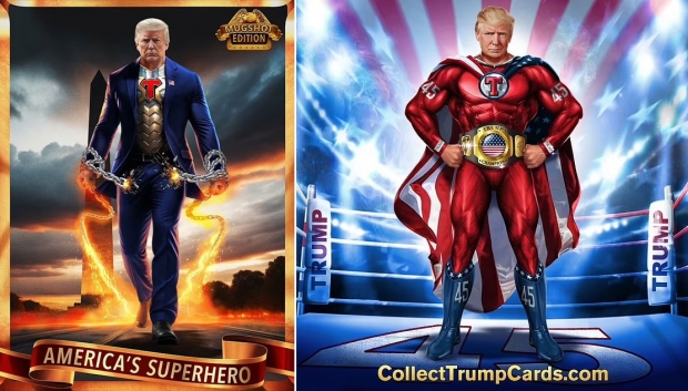 도널드 트럼프 전 미국 대통령의 NFT 형태 트레이딩 카드. / 사진=콜렉트 트럼프 카드