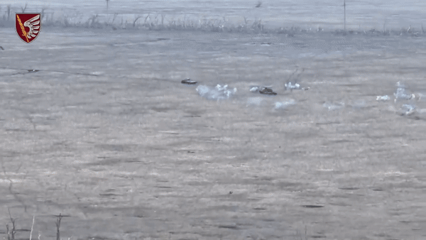 우크라이나군 정찰 드론이 기록한 전투 장면