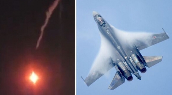러시아군 Su-35가 톡막 상공을 비행하다 러시아 S-300 방공미사일에 맞아 격추된 것으로 알려졌다