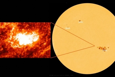 지구 15개 만한 크기…태양에 생성된 ‘거대 흑점’ 포착 [우주를 보다]