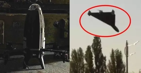 러시아의 샤헤드 드론(오른쪽)과 이를 막기위해 우크라이나가 개발한 드론 ‘스팅’