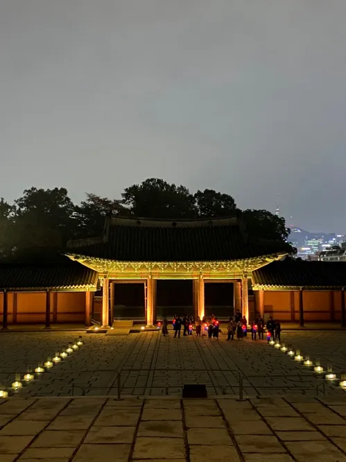 화려한 도심 한가운데서 어둠과 고요를 품은 창덕궁은 잠시 멈춰 선 우리의 마음을 어루만진다.