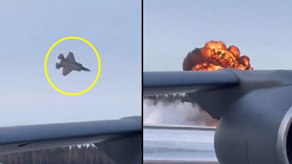 [포착] 美 스텔스전투기 F-35 또 사고…착륙 과정서 추락 ‘활활’ (영상)