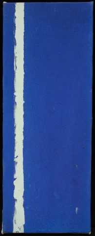 바넷 뉴먼, ‘무제’, 1955, 캔버스에 유채, 45.7×17.8㎝, 유대인미술관
