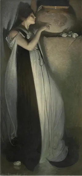 존 화이트 알렉산더, ‘이사벨라와 바질 화분’, 1897, 캔버스에 유채, 192×92㎝, 보스턴 미술관.