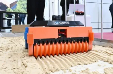 포스코이앤씨와 아이티원이 공동개발한 코닛러너를 실행하는 모습.