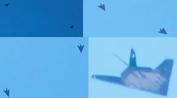 최근 네바다주 상공을 비행 중인 F-117 나이트호크(Nighthawk) 모습. 영상 캡처 최근 네바다주 상공을 비행 중인 F-117 나이트호크(Nighthawk) 모습. 영상 캡처