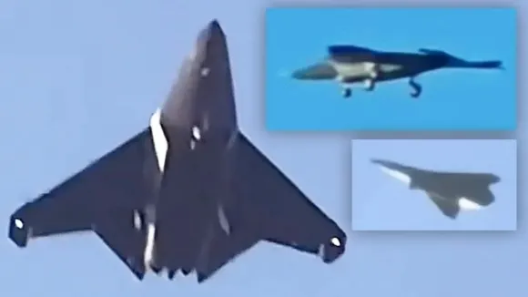 중국 소셜미디어에 공개된 6세대 스텔스 전투기 J-50. 출처=웨이보 중국 소셜미디어에 공개된 6세대 스텔스 전투기 J-50. 출처=웨이보