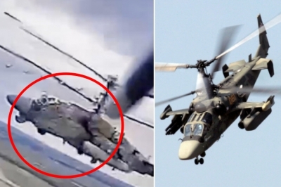 (영상) 225억짜리 러軍 헬기, 값싼 드론에 또 당했다…특수부대의 신들린 활약