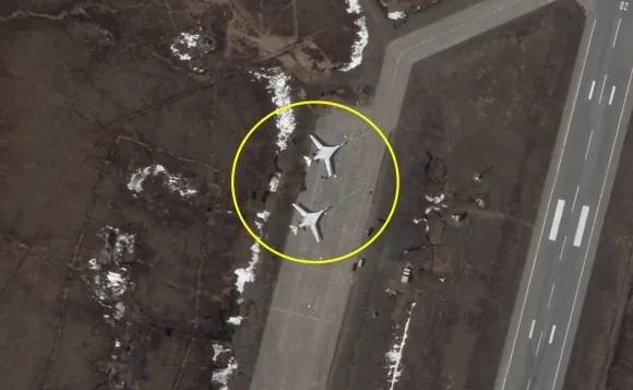 러시아 아나디리 공군 기지에 배치된 Tu-160 2대 러시아 아나디리 공군 기지에 배치된 Tu-160 2대