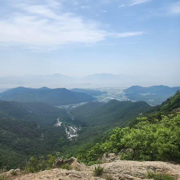 마당바위에서 바라보는 부안의 풍경