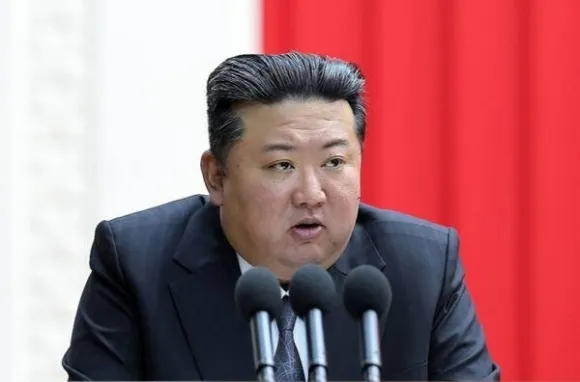 김정은 북한 국무위원장. 조선중앙통신 김정은 북한 국무위원장. 조선중앙통신