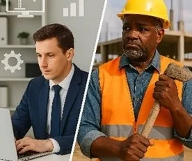 본사와 현장의 기술도입 괴리감을 상징하는 Copilot 이미지