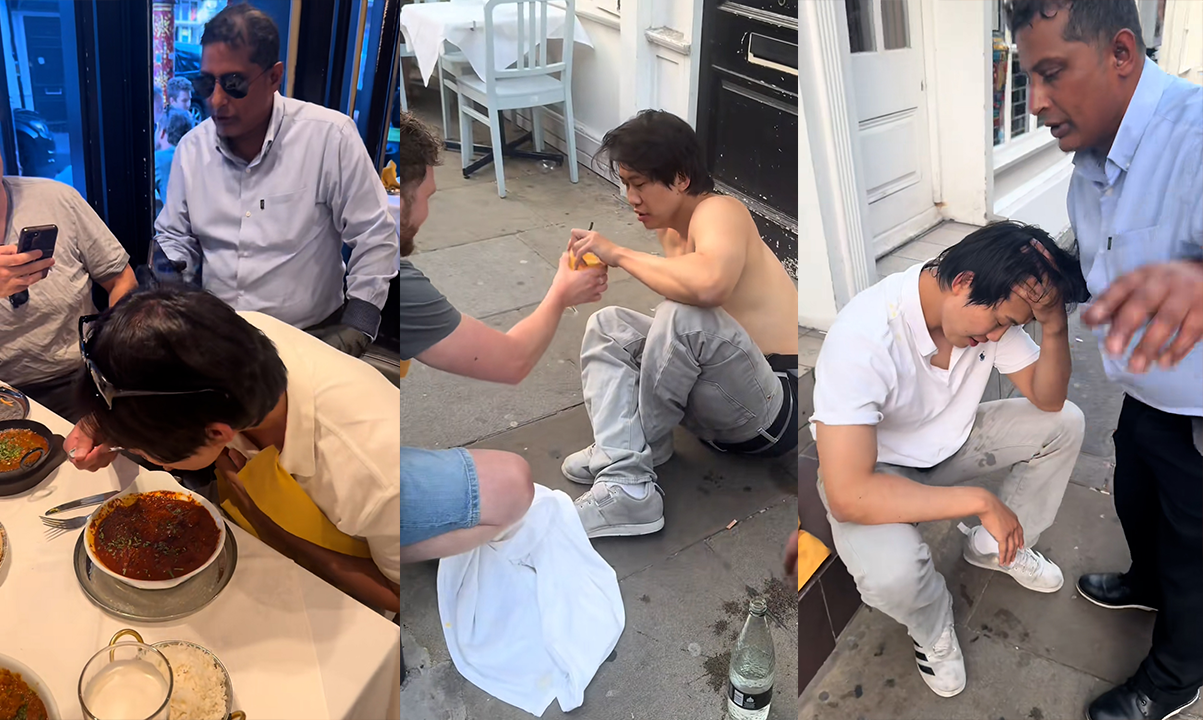 ‘72종 고추 카레 챌린지’ 도전 영상. 틱톡 bengalvillage 캡처 ‘72종 고추 카레 챌린지’ 도전 영상. 틱톡 bengalvillage 캡처