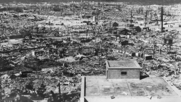 1945년 피폭 당시 일본 히로시마 시가지 모습. AFP 자료사진 1945년 피폭 당시 일본 히로시마 시가지 모습. AFP 자료사진