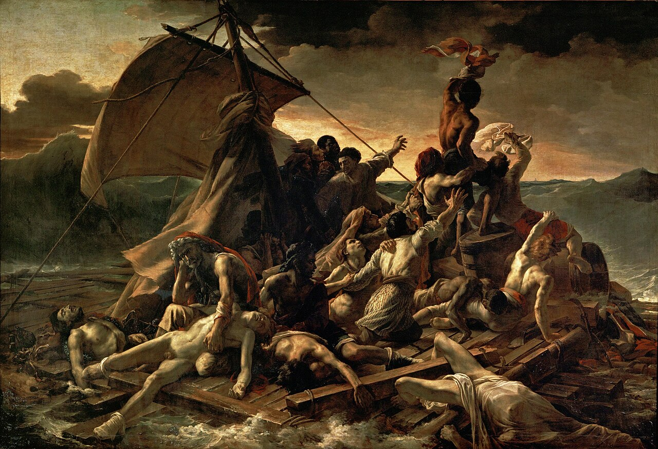 제리코, ‘메두사 호 뗏목’, 1819, 캔버스에 유채, 491x716cm, 루브르 박물관 제리코, ‘메두사 호 뗏목’, 1819, 캔버스에 유채, 491x716cm, 루브르 박물관