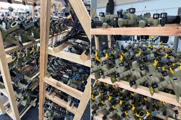 우크라이나 드론 업체 ‘와일드 호넷’이 생산한 요격 드론과 일인칭 시점(FPV) 드론. 출처=와일드 호넷 텔레그램