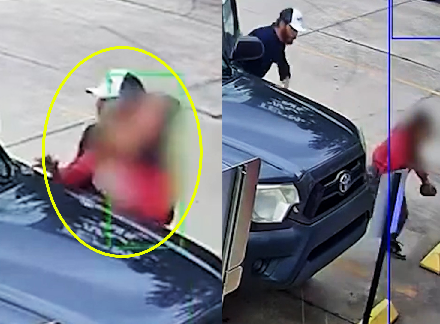 지난달 29일(현지시간) 플로리다의 한 상점에서 근무 중이던 여성이 납치범에게 끌려갈 뻔한 장면이 CCTV에 포착됐다. 엑스 캡처 지난달 29일(현지시간) 플로리다의 한 상점에서 근무 중이던 여성이 납치범에게 끌려갈 뻔한 장면이 CCTV에 포착됐다. 엑스 캡처