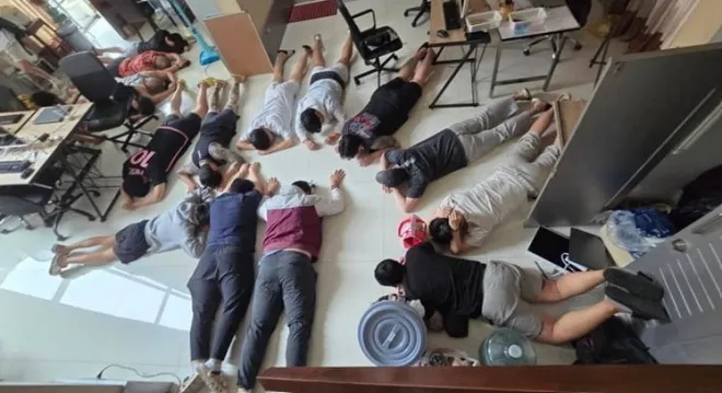 태국 파타야 로맨스스캠 조직원 검거 현장. 경찰청 제공 태국 파타야 로맨스스캠 조직원 검거 현장. 경찰청 제공