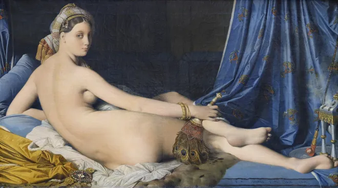 앵그르, ‘그랑드 오달리스크’, 1814, 캔버스에 유채, 88.9x162.5cm, 루브르 박물관