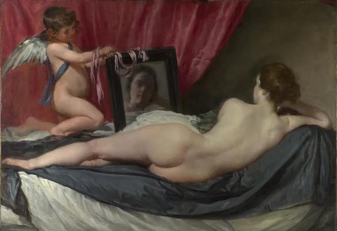 벨라스케스, ‘로크비 비너스’, 1647~1651, 캔버스에 유채, 122x177cm, 런던 내셔널갤러리