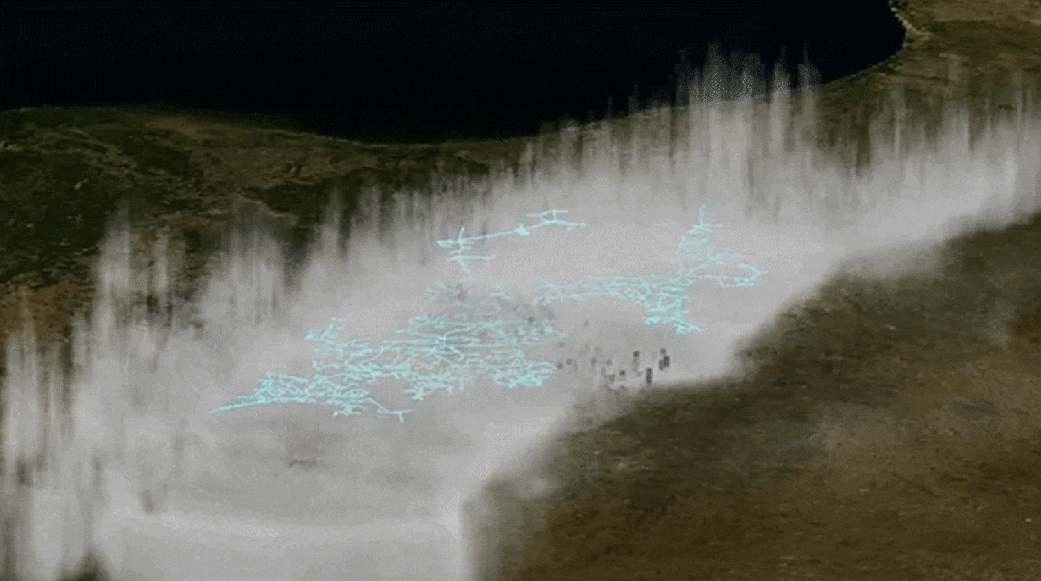 NOAA 데이터를 바탕으로 만든 829㎞ 번개 시각화 이미지. GTRI 제공 NOAA 데이터를 바탕으로 만든 829㎞ 번개 시각화 이미지. GTRI 제공