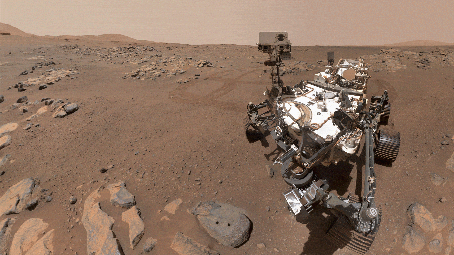 화성에서 임무 수행 중인 퍼서비어런스의 모습. NASA 화성에서 임무 수행 중인 퍼서비어런스의 모습. NASA